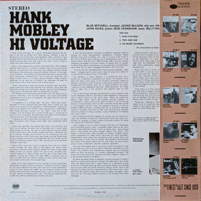 Hank Mobley : Hi Voltage (LP, Album, RE, RM)