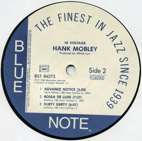 Hank Mobley : Hi Voltage (LP, Album, RE, RM)