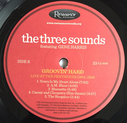 The Three Sounds Featuring Gene Harris : Groovin' Hard (Live At The Penthouse 1964-1968) (LP, RSD, Ltd, Num, 180)