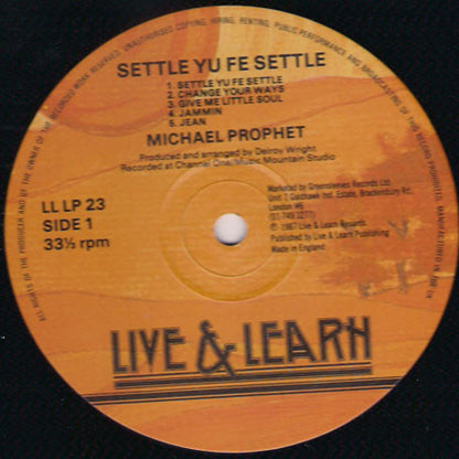 Michael Prophet : Settle Yu Fe Settle (LP, Album)