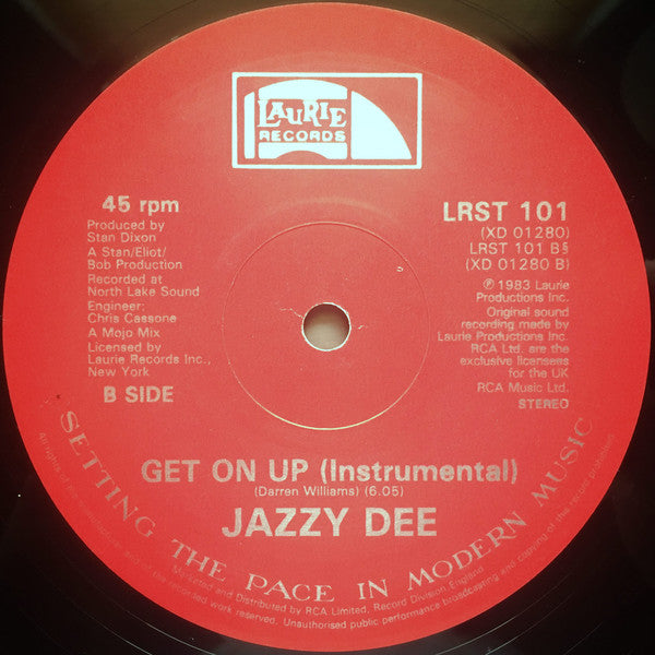 Jazzy Dee : Get On Up (12")