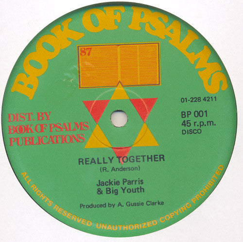 Jackie Paris (2) & Big Youth : Really Together / Let Him Try (12")