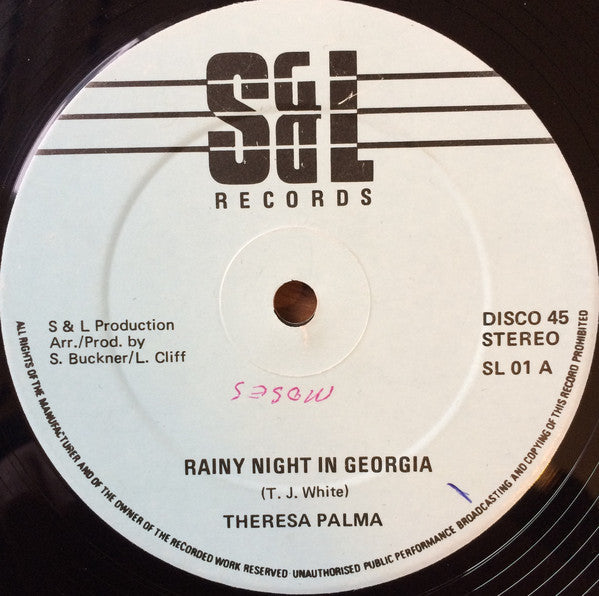 Theresa Palma / Paget King : Rainy Night In Georgia / Rainy Night In London  (12")