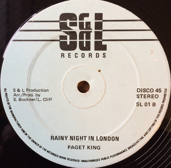 Theresa Palma / Paget King : Rainy Night In Georgia / Rainy Night In London  (12")