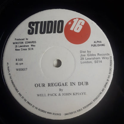 Brown Sugar (4), The Well Pack Band & John Kpiaye : Our Reggae Music (12")