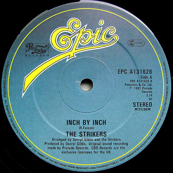 The Strikers : Inch By Inch (12")