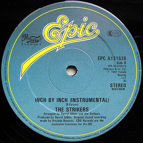 The Strikers : Inch By Inch (12")