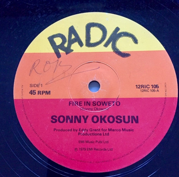 Sonny Okosun : Papa's Land / Fire In Soweto (12")