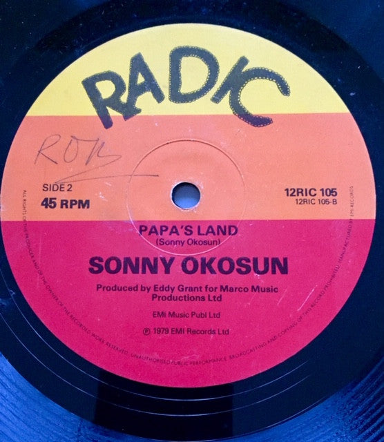 Sonny Okosun : Papa's Land / Fire In Soweto (12")