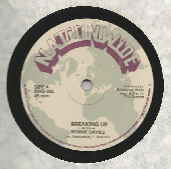 Ronnie Davis, Ranking Spanner : Breaking Up (12")