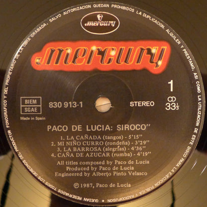 Paco De Lucia* : Siroco (LP)