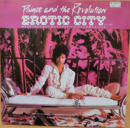 Prince And The Revolution : Let's Go Crazy / Take Me With U (12", Single, Dam)